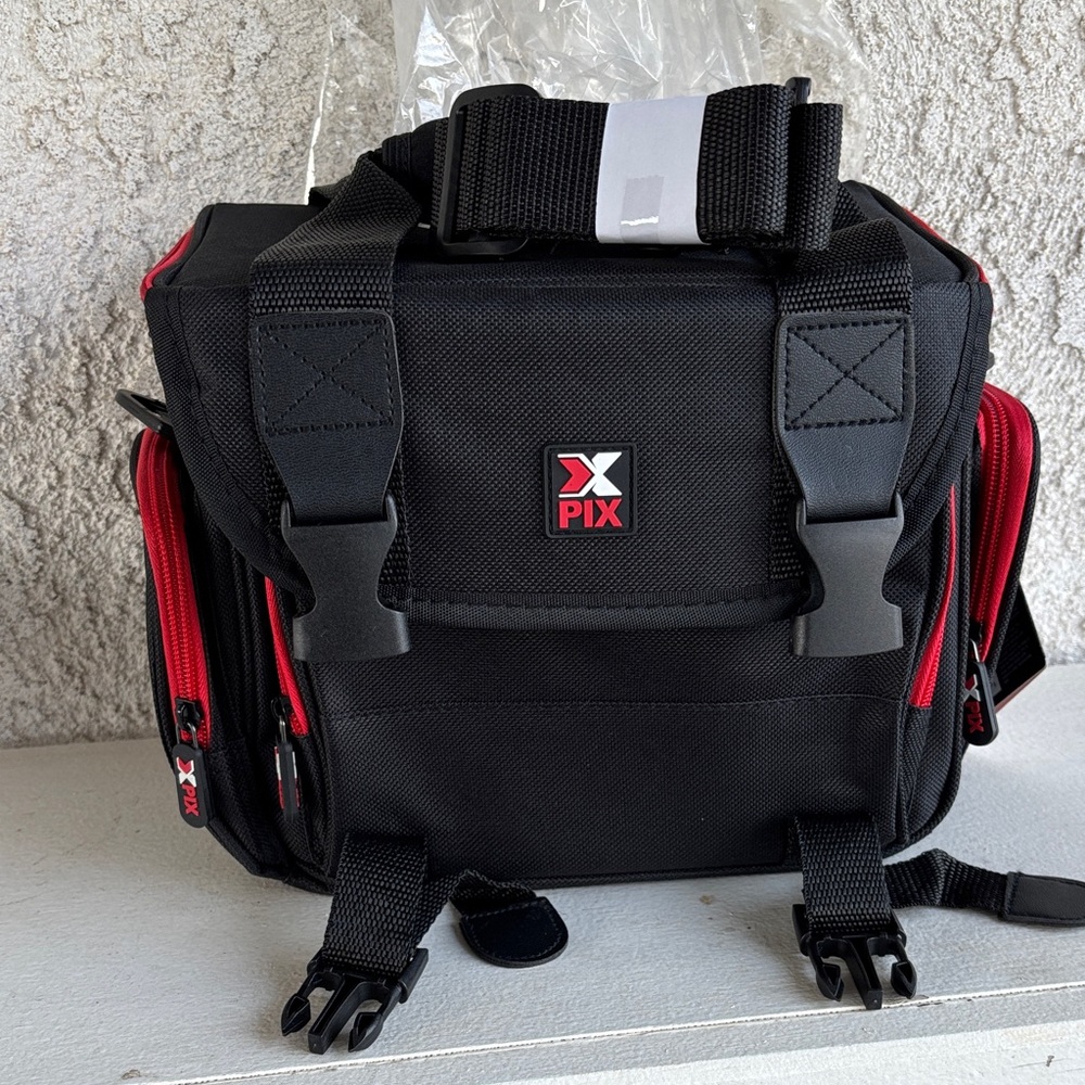 NEW Black and Red Camera Bag